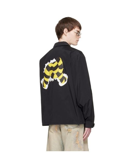 KENZO Black Paris Wild Tiger' Light Coach Jacket for men