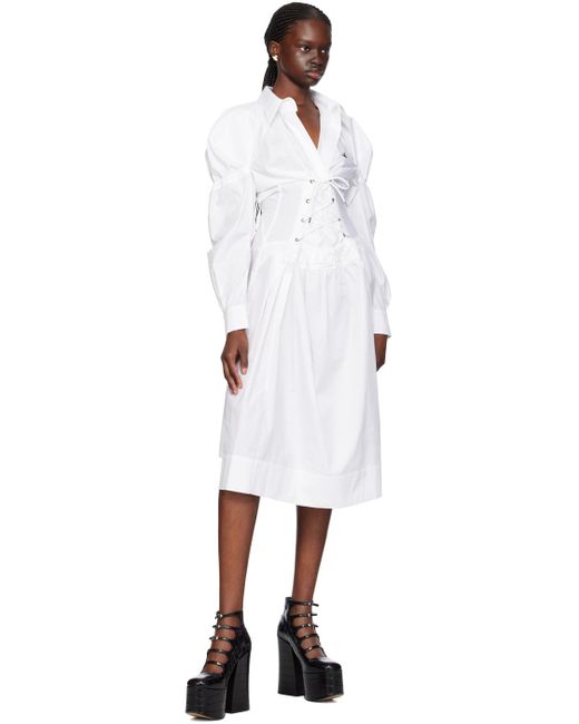 Vivienne Westwood Black White Kate Midi Dress