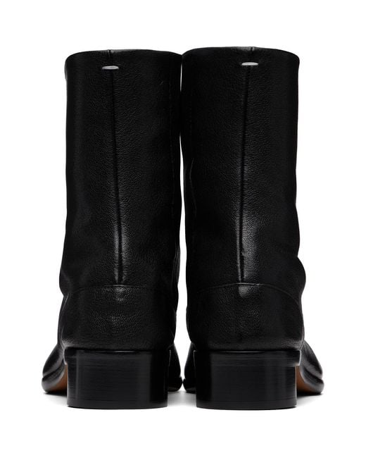 Maison Margiela Black Tabi Ankle Boots for men