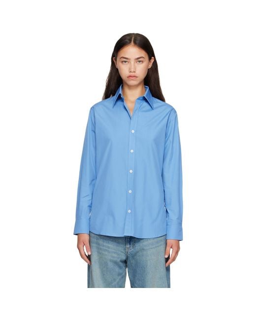 A.P.C. Blue Kayla Shirt