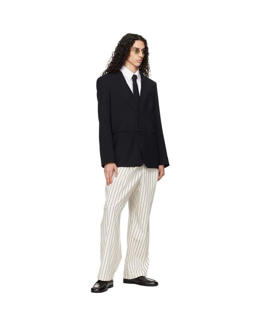 Louis-Gabriel Nouchi Black Virgin Wool Tie for men