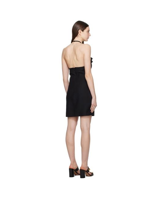 Valentino Black Halter Minidress