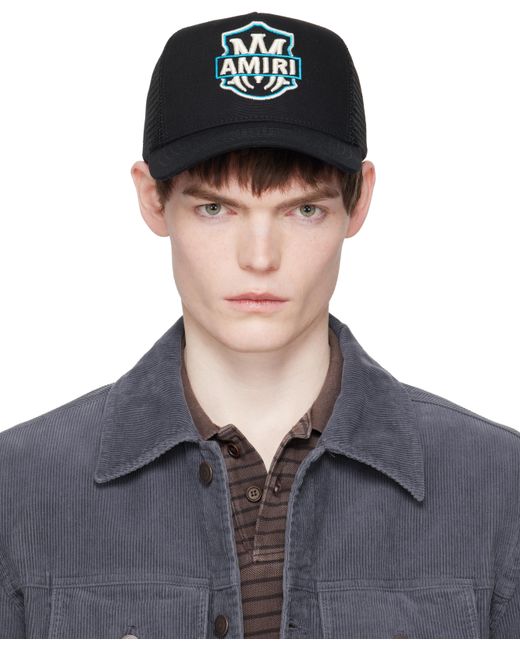 Amiri メンズ ブラック Ma Emblem トラッカーキャップ【公式通販】