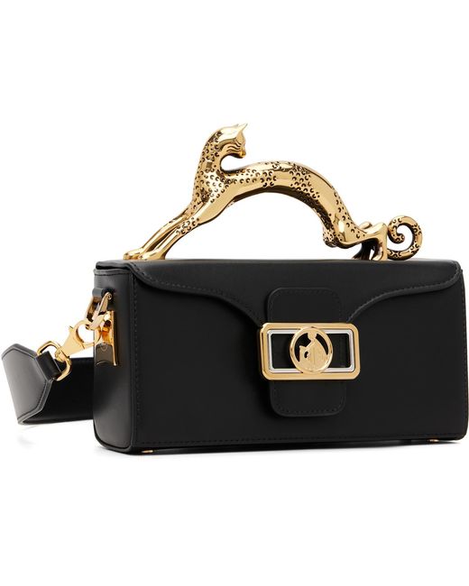 Lanvin Black Pencil Cat Bag