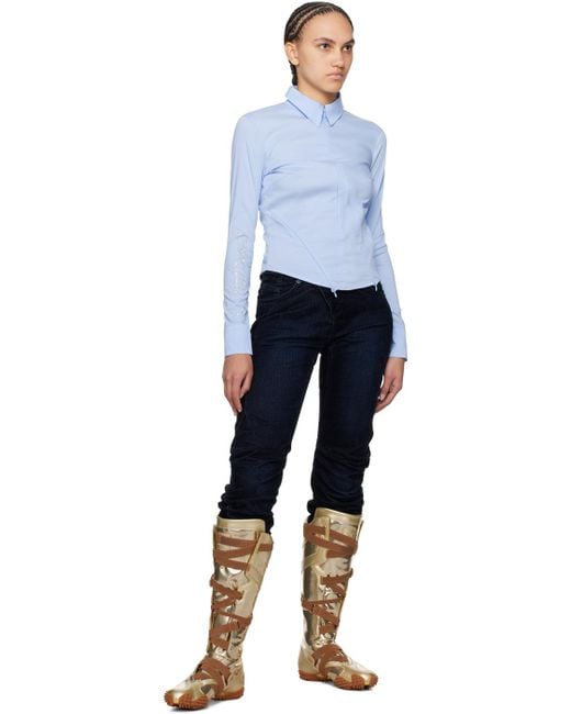 OTTOLINGER Blue Zip Shirt