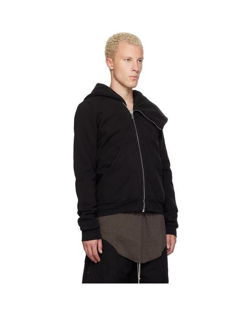 Rick Owens Black Tower Mountain Hoodie for men