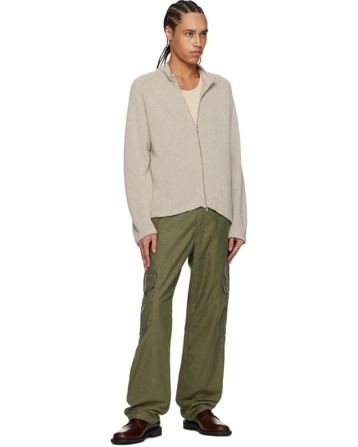 Levi's Green 568 Loose Straight Cargo Pants for men