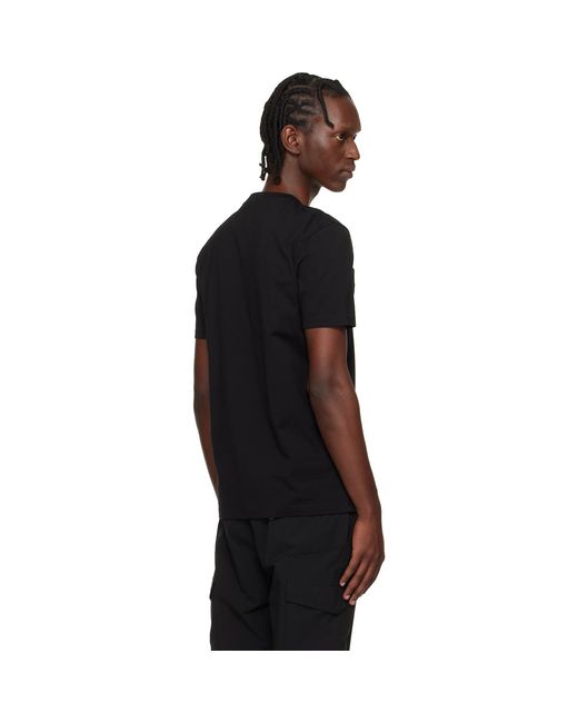 Boss Black Large Logo Print Cotton-Jersey T-Shirt for men
