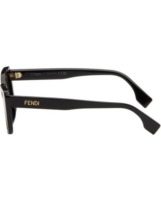 Fendi Black Lettering Sunglasses for men