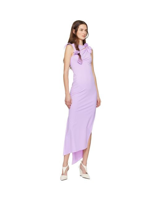 Coperni Black Flower Maxi Dress
