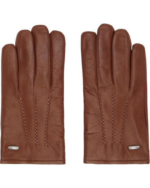 Our Legacy Brown His Gloves for men
