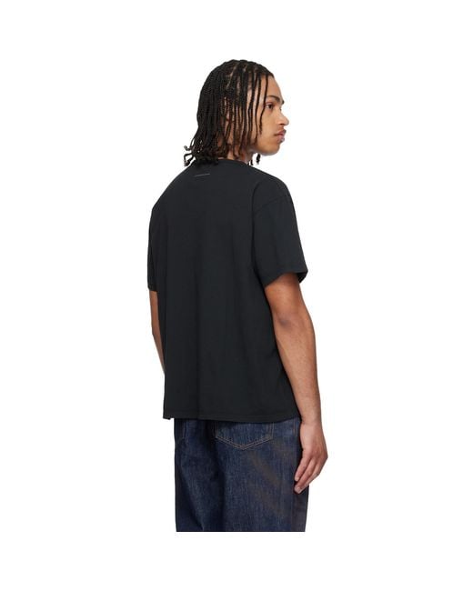 MM6 by Maison Margiela Black Vintage Jersey 'Margie' T-Shirt for men