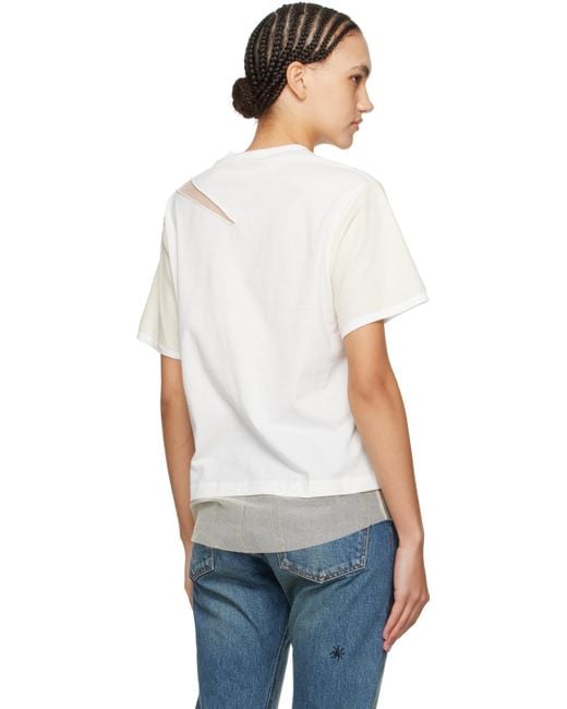 Undercover Off-white Paneled T-shirt
