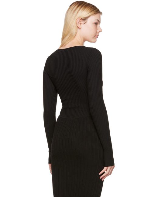 ANDREADAMO Black Andreādamo Cut-out Bodysuit