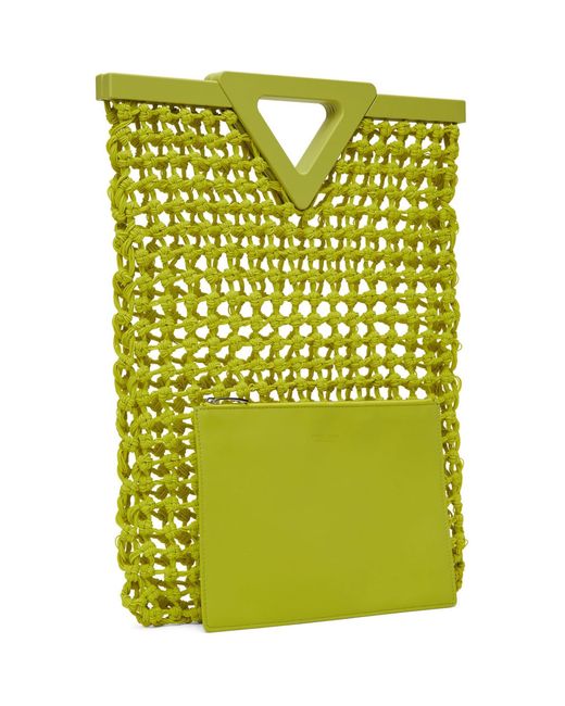 Bottega Veneta Multicolor Green Point Top Handle Bag