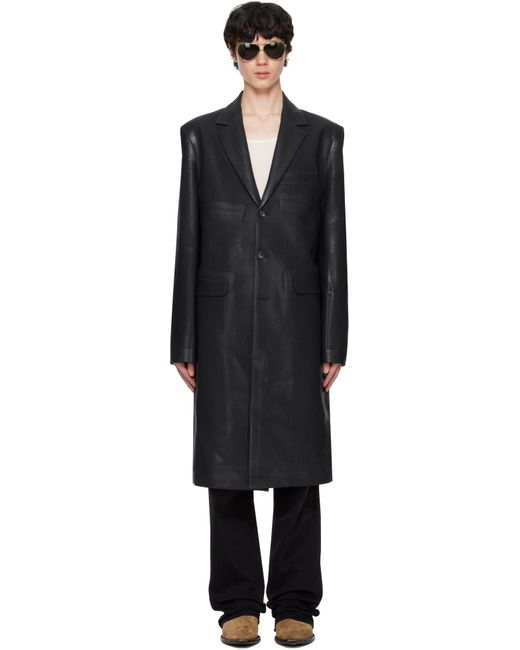 DIESEL Black J-Denner Coat for men