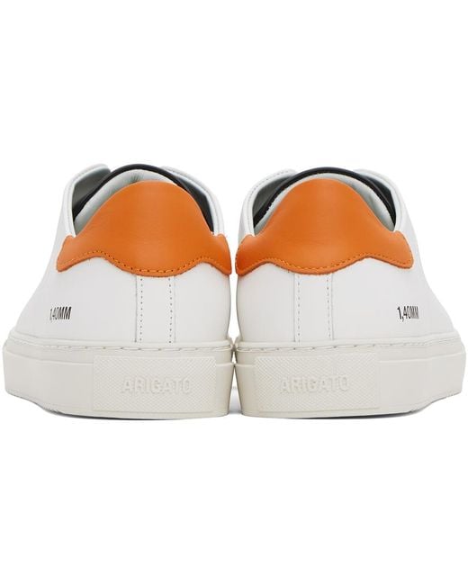 Axel Arigato Black White & Orange Clean 90 Triple Sneakers for men