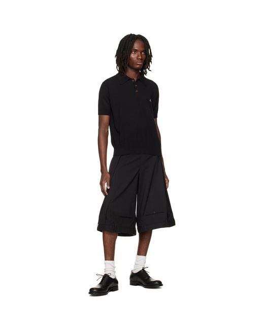 Vivienne Westwood Black Mark Polo for men