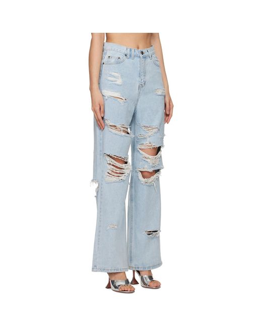 lesugiatelier Blue Distressed Jeans