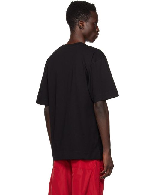 Dries Van Noten Black Print T-shirt for men