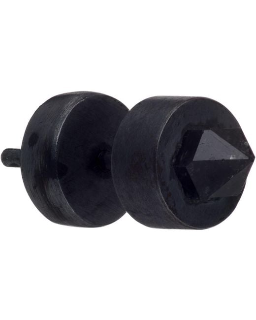 Parts Of 4 Blue Herkimer Spike Single Stud Earring for men
