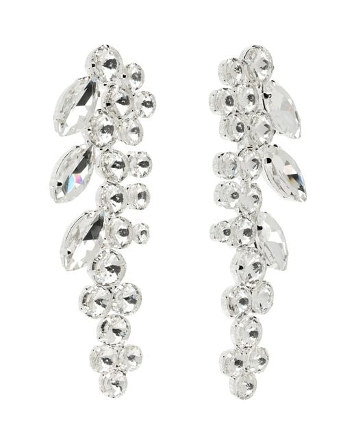 Collina Strada White Chandelier Earrings
