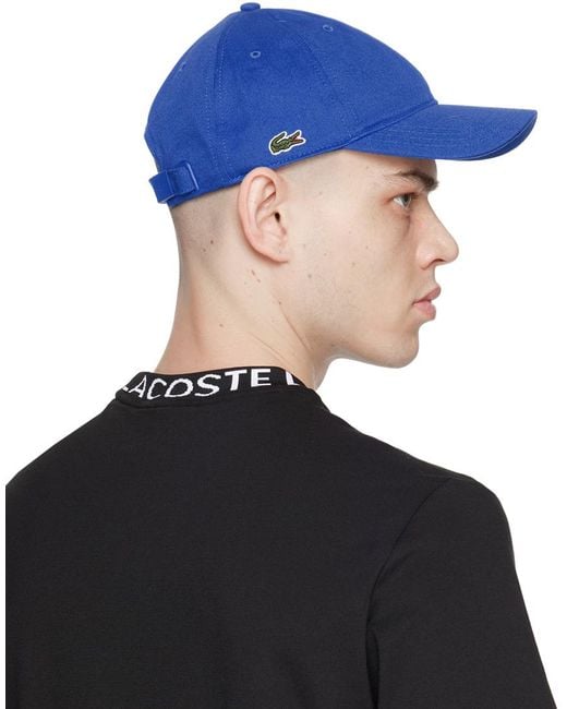 Lacoste Blue Unisex Organic Cotton Twill Cap for men