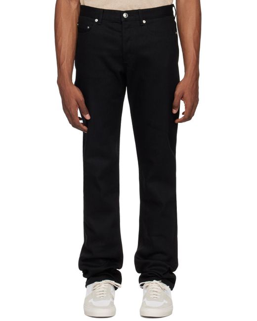 A.P.C. Black Petit New Standard Jeans for men