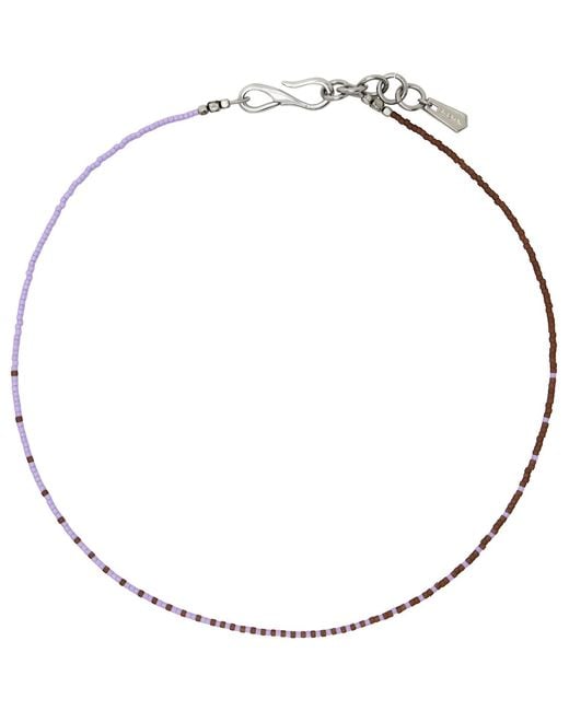 Paul Smith Metallic Beaded Necklace for men