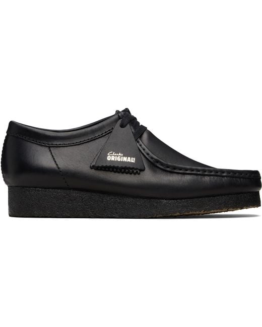 Clarks Black Wallabee Derbys for men