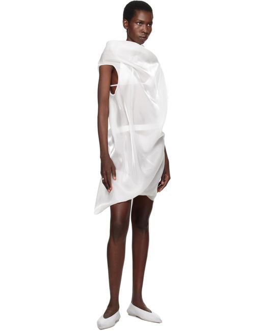 Issey Miyake Black Ssense Exclusive Bridal Capsule Eau Minidress