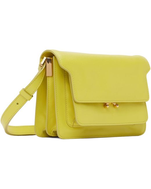 Marni Yellow Green Medium Trunk Bag