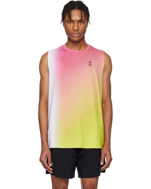 On Shoes Multicolor Court Tank Top for men