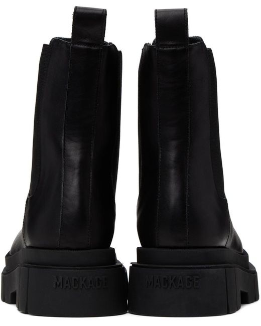 Mackage Black Storm Chelsea Boots