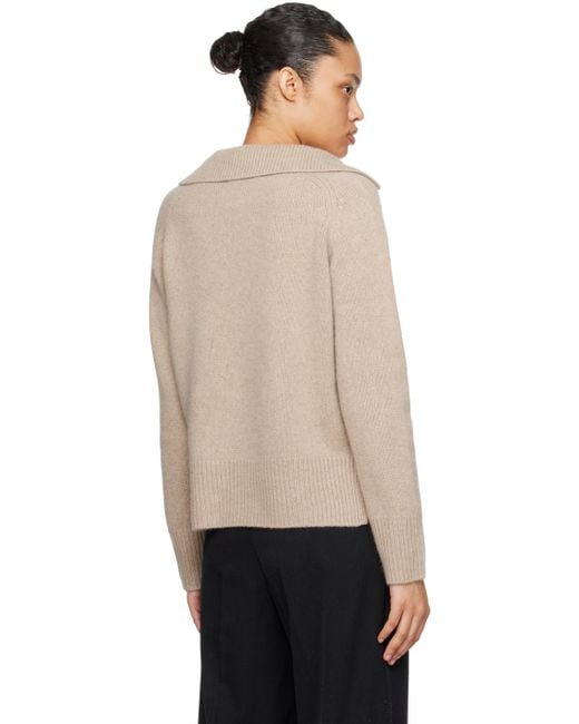 arch4 Black Taupe Jenna Cashmere Sweater