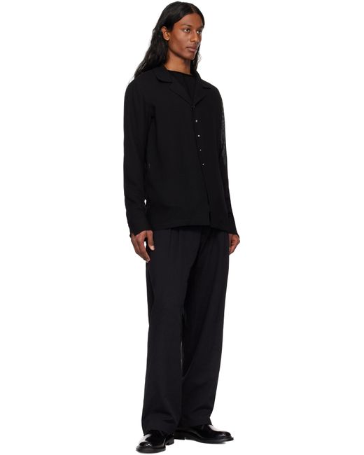 Hyein Seo Black Seed Button Shirt for men