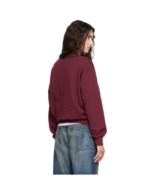 A Bathing Ape Red Tree Edge Camo College Relaxed Fit Crewneck Sweatshirt