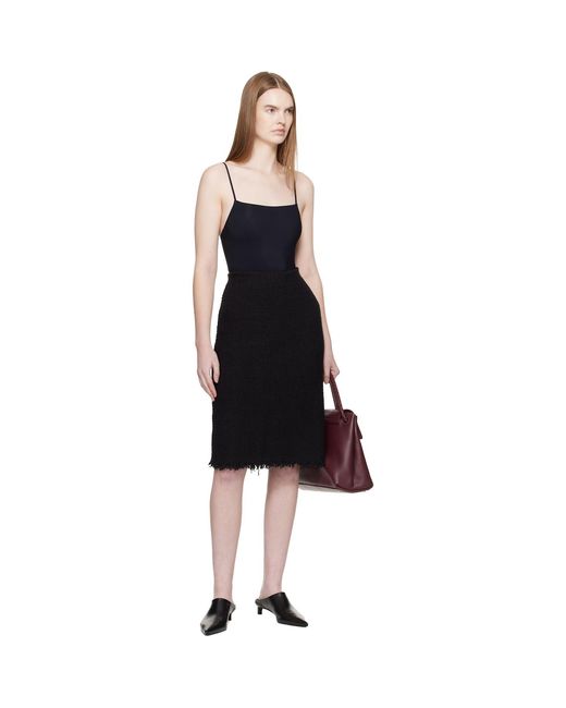Jil Sander Black Spaghetti Straps Bodysuit