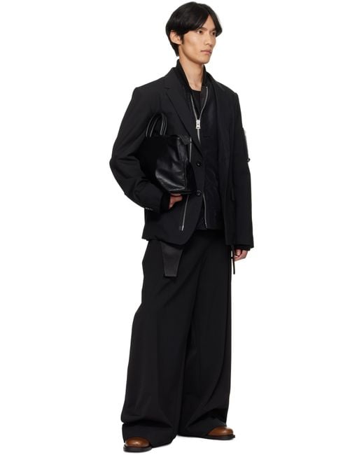 Sacai Black Suiting Blazer for men