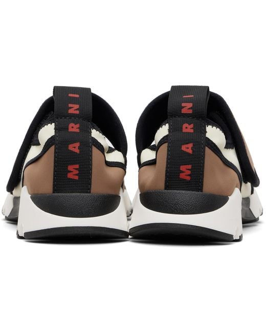 Marni Black Lycra Mary Jane Running Sneakers