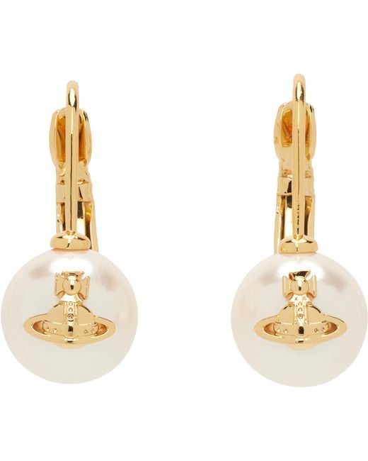 Vivienne Westwood Metallic Gia Drop Earrings