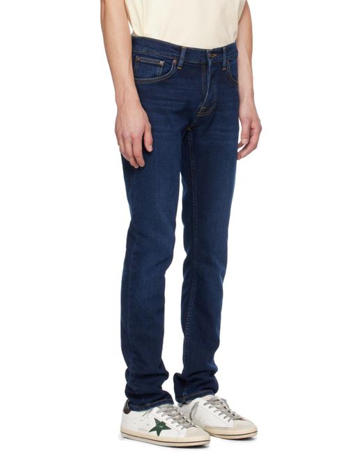 Nudie Jeans Blue Grim Tim Jeans for men