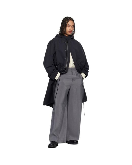 Studio Nicholson Black Lotus Coat for men