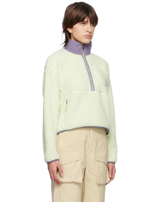 The North Face Natural Green Extreme Pile Sweatshirt