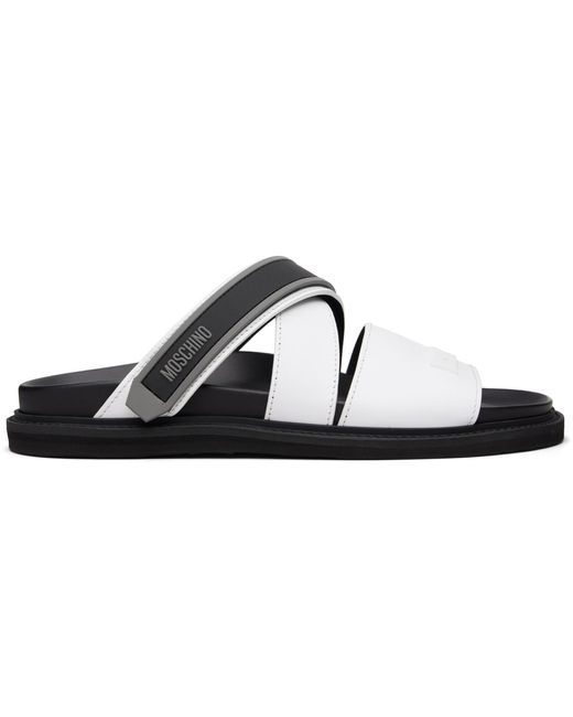 Moschino Black Sporty Sandals for men