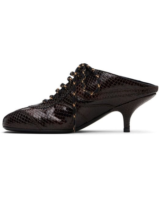 Dries Van Noten Black Sneaker Mule Heels