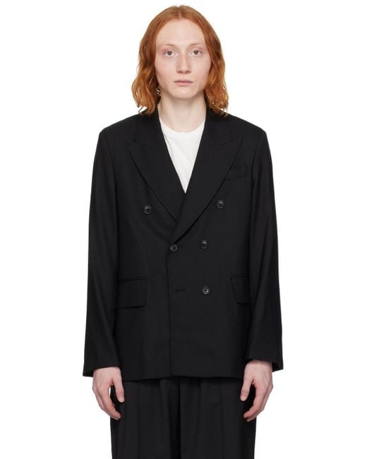 Our Legacy Black Unconstructed Db Blazer for men