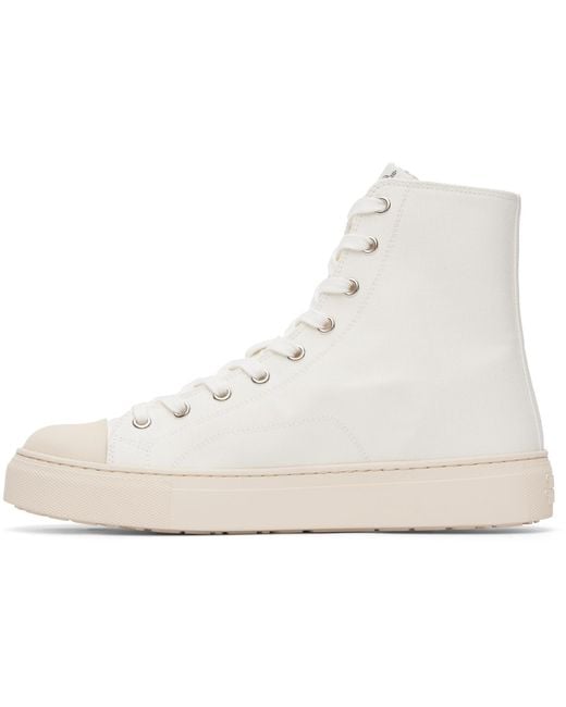 Vivienne Westwood White High Top Plimsoll Sneakers for men