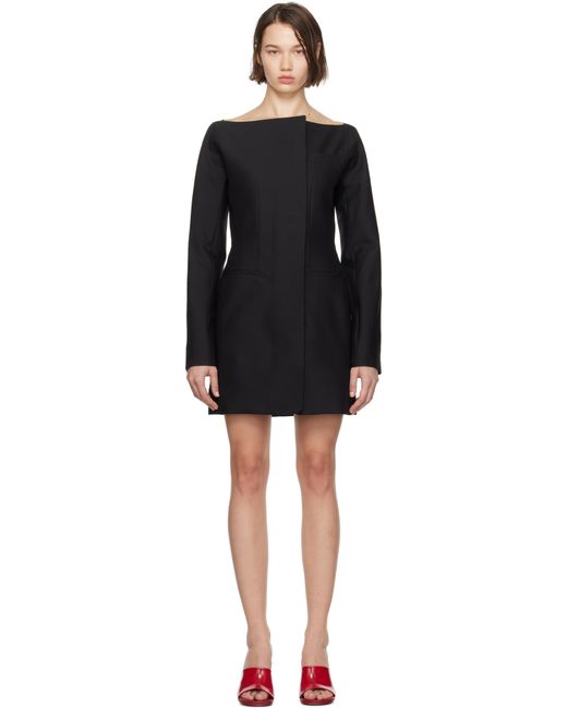 Jacquemus Black La Casa 'La Robe Spalla' Minidress