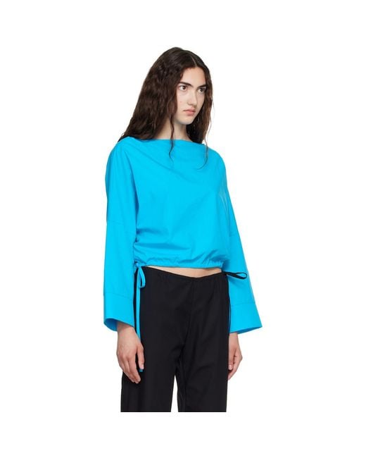 Brooke Callahan Blue Cuff Top